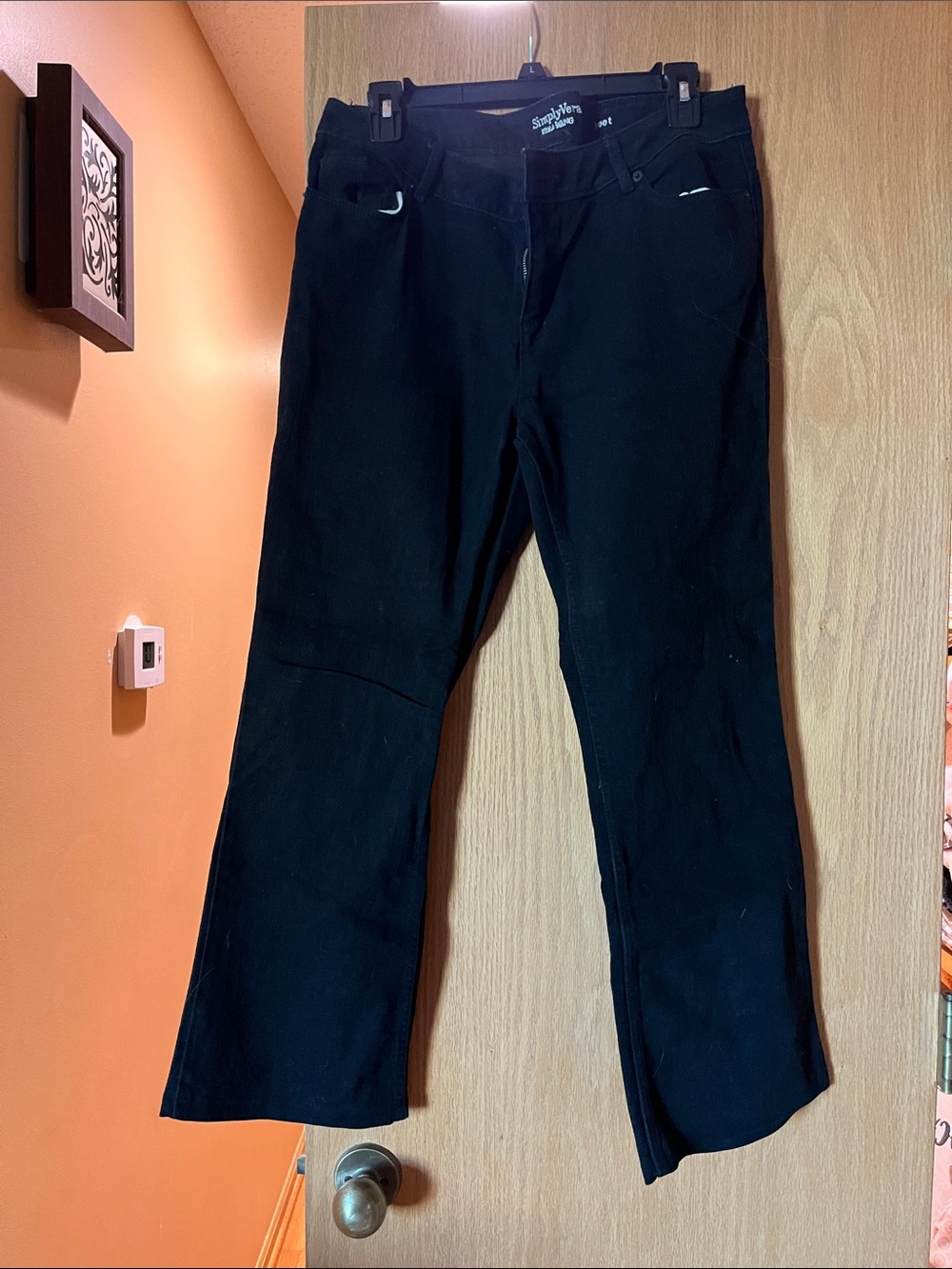 Simply Vera Vera Wang Black Flare Jeans